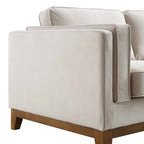 Champagne Velvet Sofa, 2-Seater