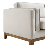 Champagne Velvet Sofa, 3-Seater