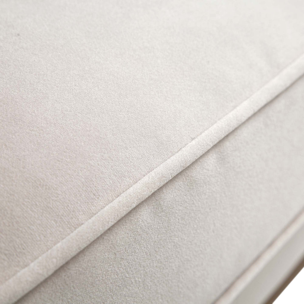 Champagne Velvet Sofa, 3-Seater