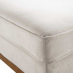 Champagne Velvet Storage Footstool
