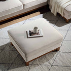 Champagne Velvet Storage Footstool