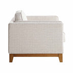 Oatmeal Fabric Sofa, 1-Seater