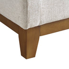 Oatmeal Fabric Sofa, 3-Seater