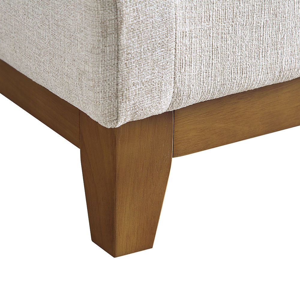 Oatmeal Fabric Sofa, 3-Seater