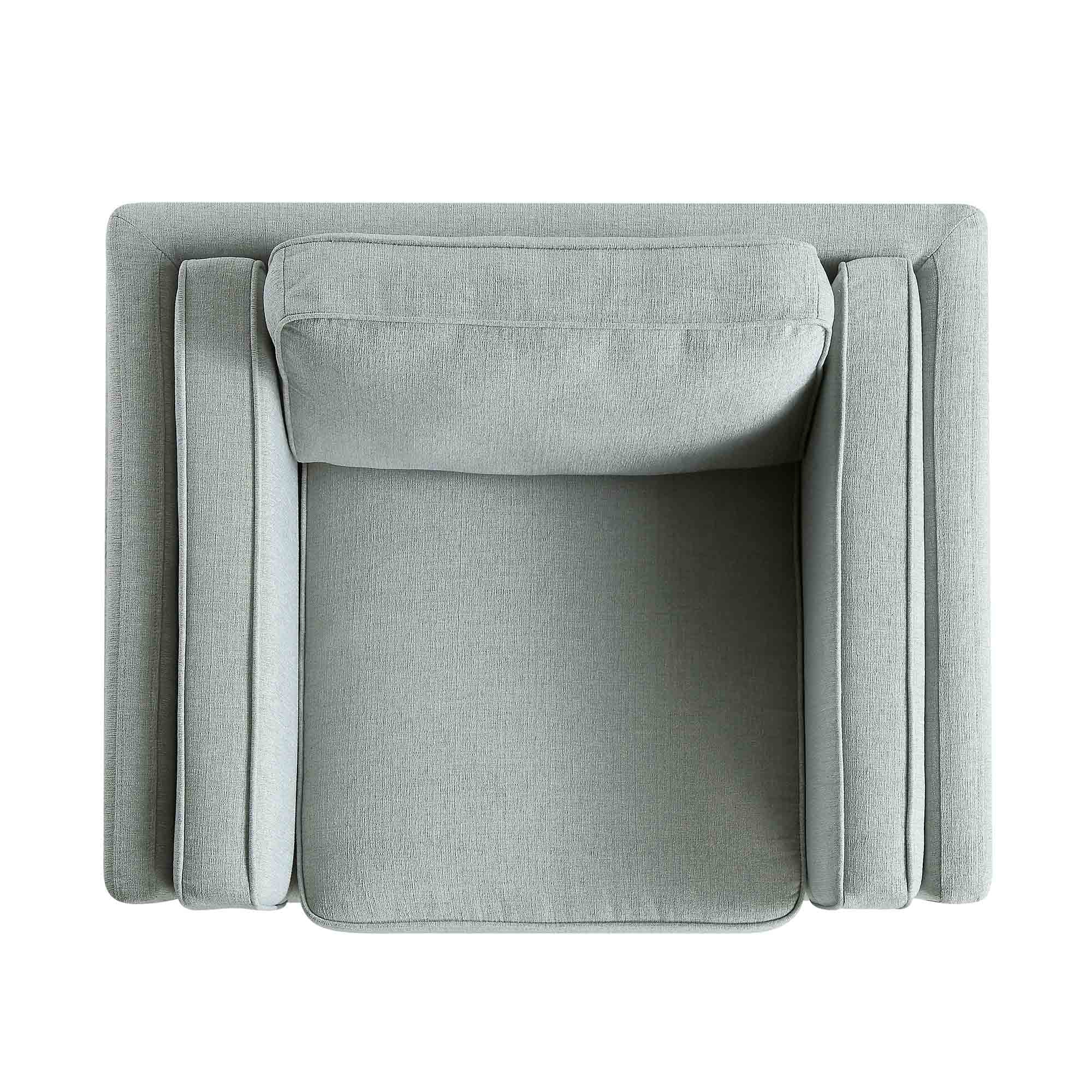 Sage Fabric Sofa, 1-Seater