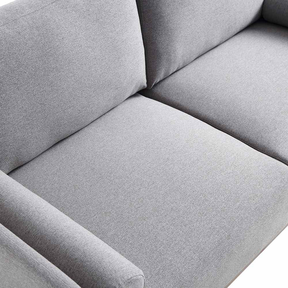 Gray Marl Fabric Sofa, 2-Seater