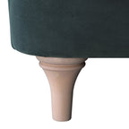 Aegean Blue Velvet Sofa, 1-Seater