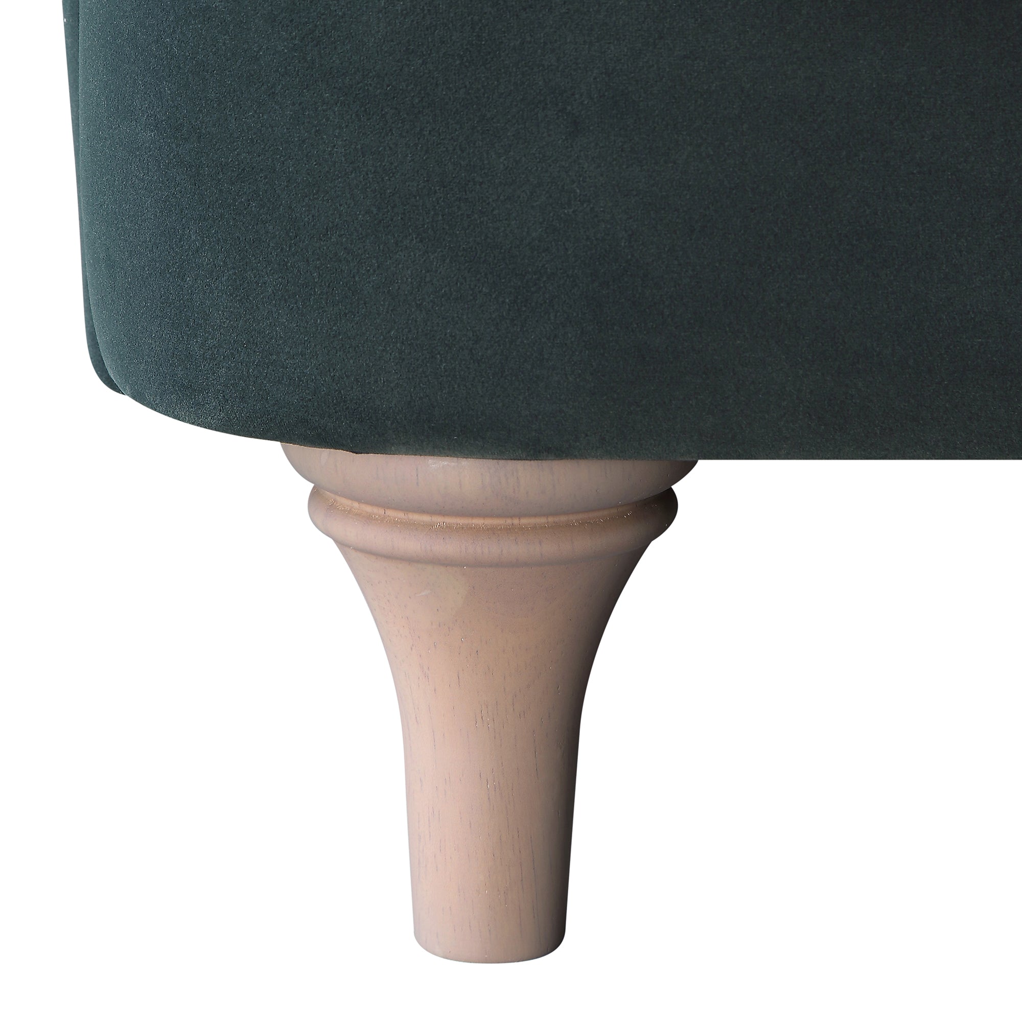 Aegean Blue Velvet Sofa, 1-Seater