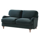 Aegean Blue Velvet Sofa, 2-Seater