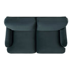 Aegean Blue Velvet Sofa, 2-Seater