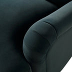 Aegean Blue Velvet Sofa, 2-Seater