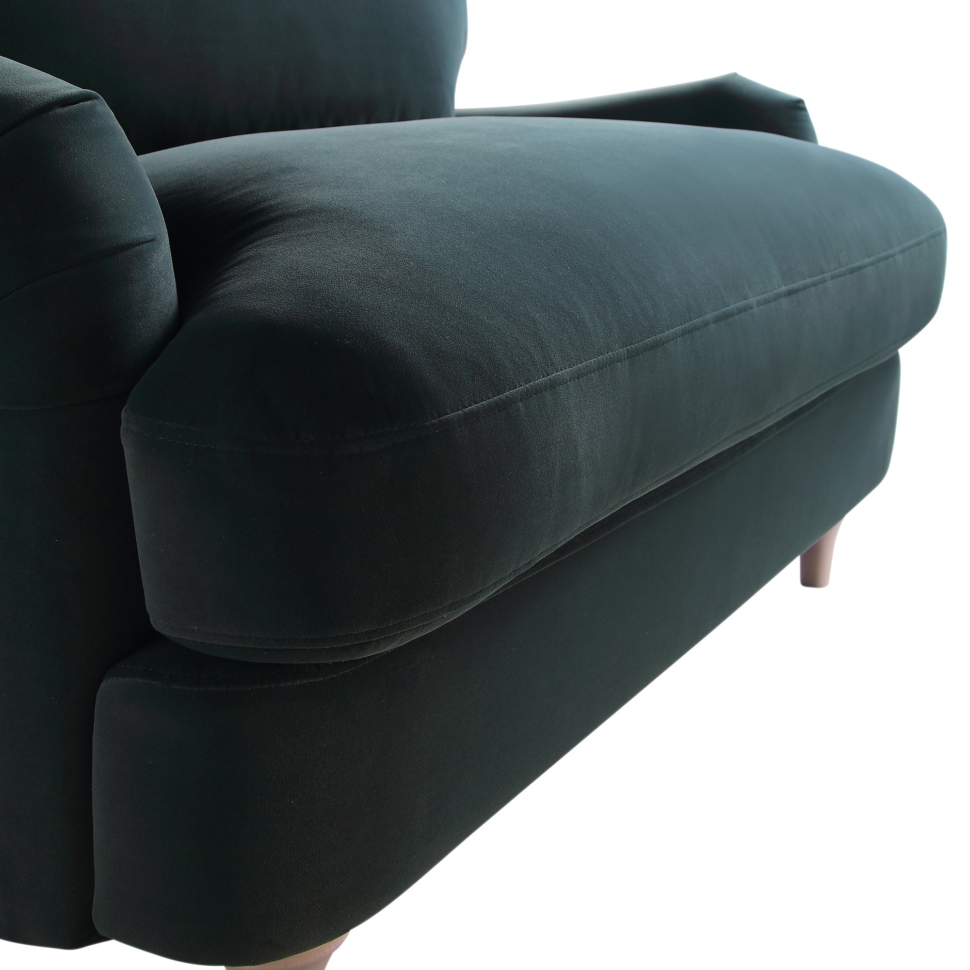 Aegean Blue Velvet Sofa, Loveseat