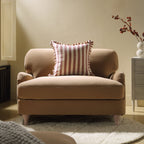 Camel Velvet Sofa, Loveseat