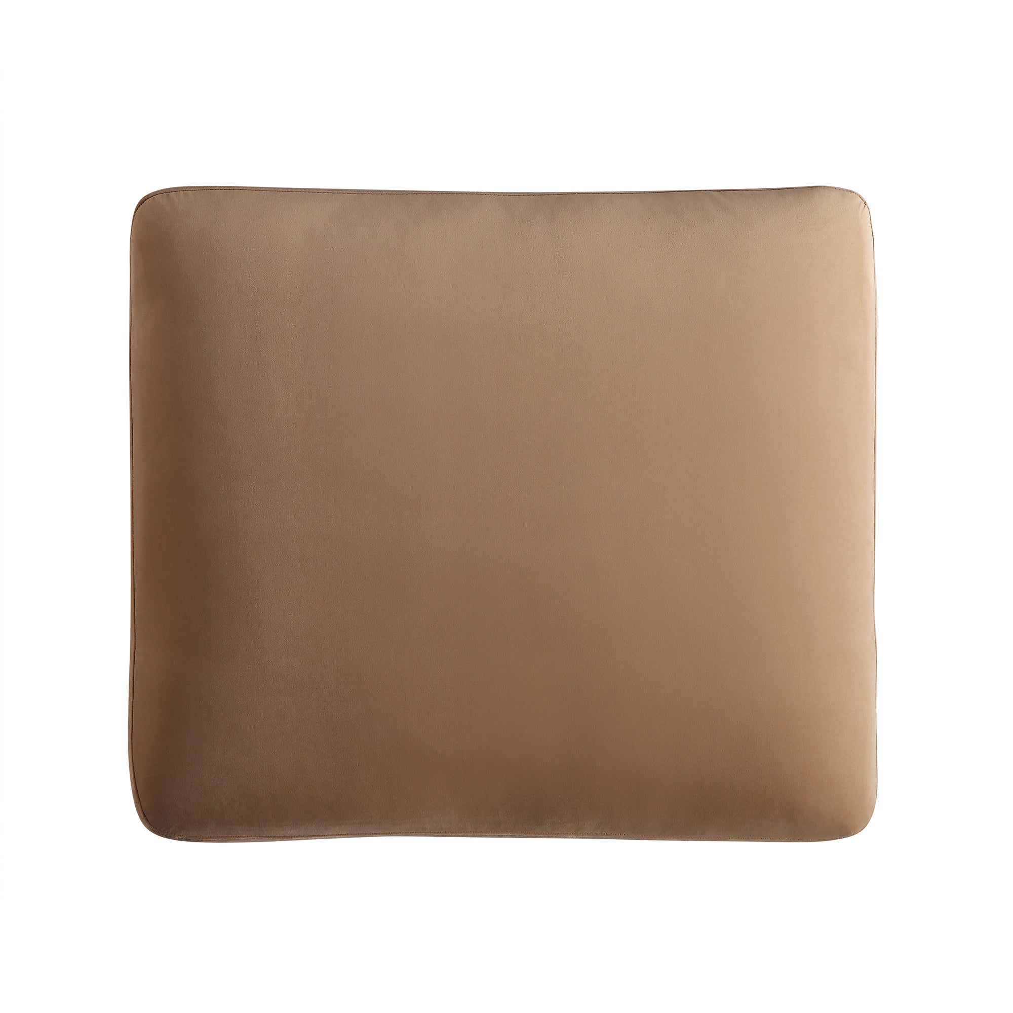 Camel Velvet Sofa, Footstool
