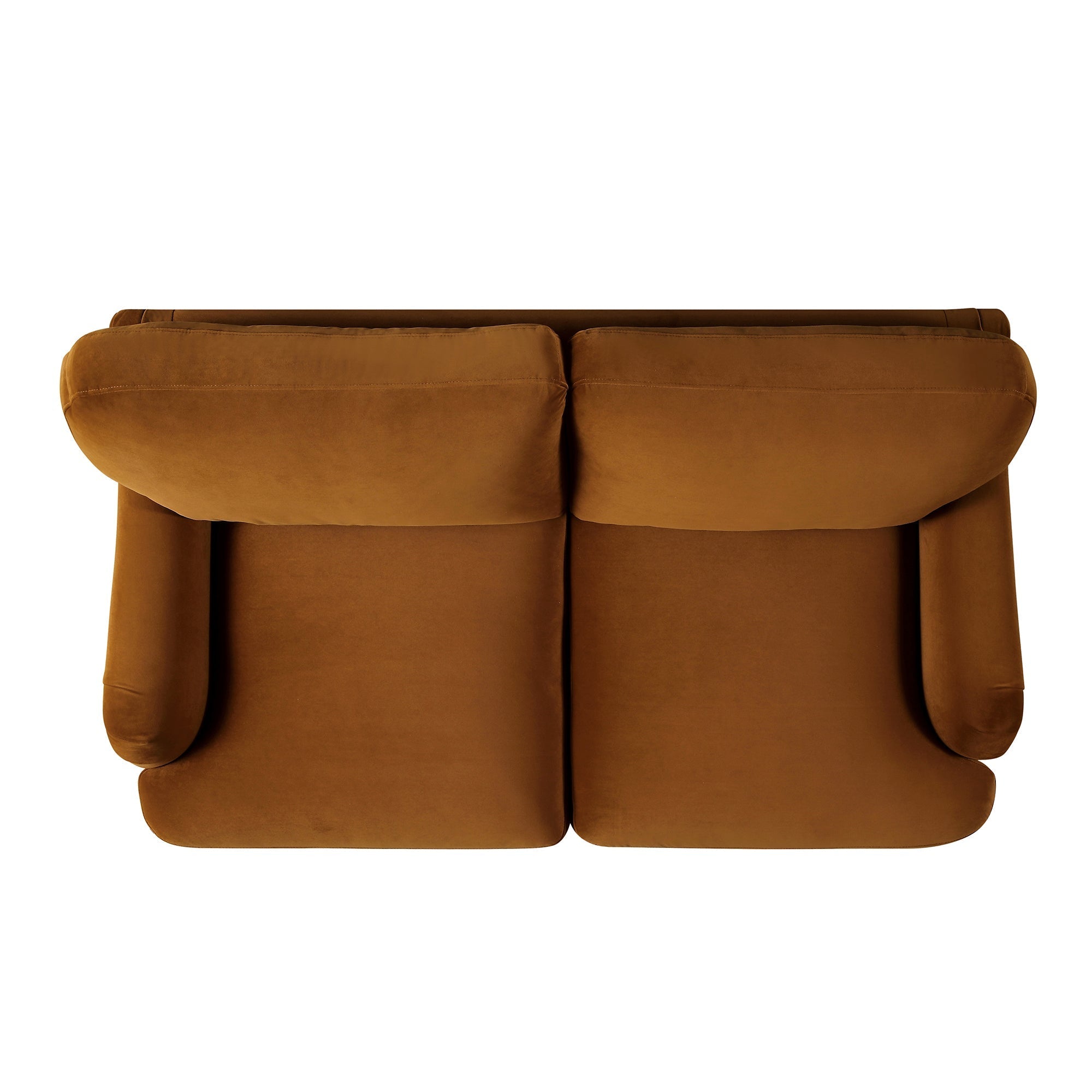 Cinnamon Velvet Sofa, 2-Seater