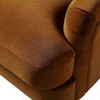 Cinnamon Velvet Sofa, 2-Seater