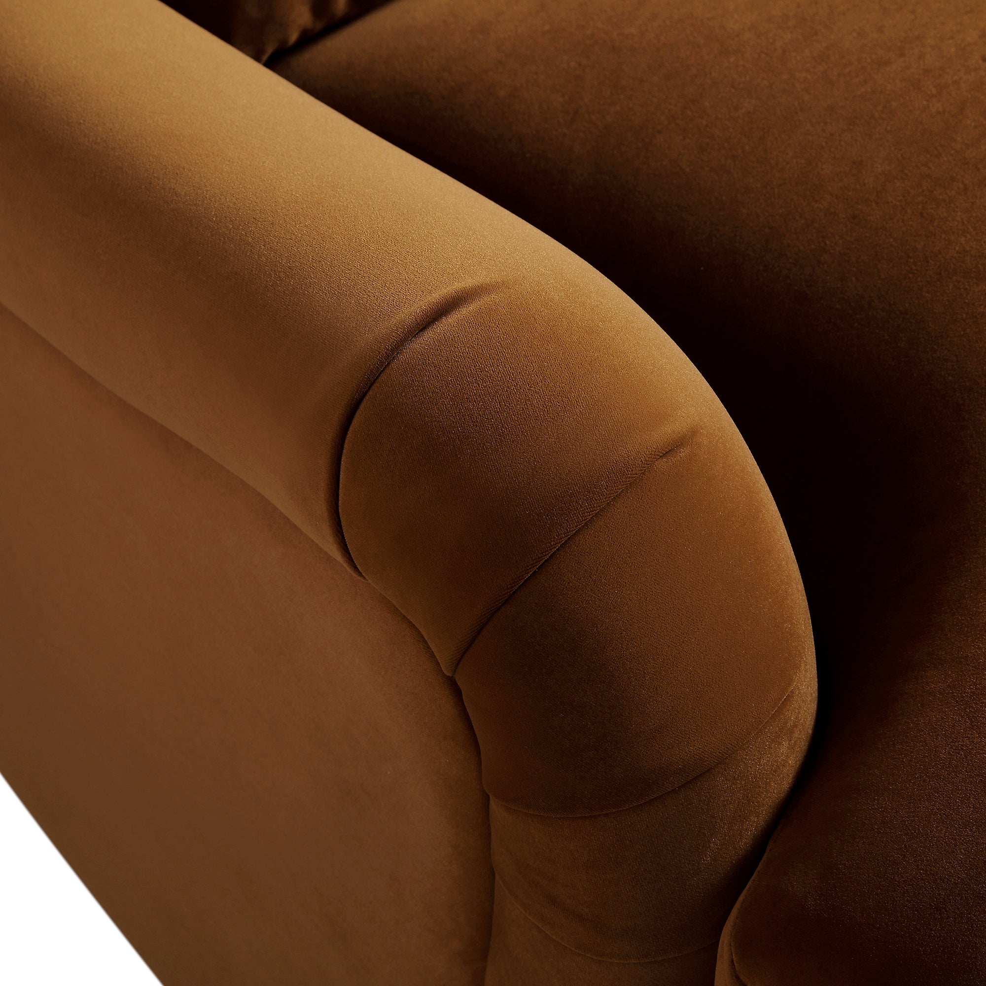 Cinnamon Velvet Sofa, 2-Seater