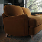Cinnamon Velvet Sofa, 2-Seater