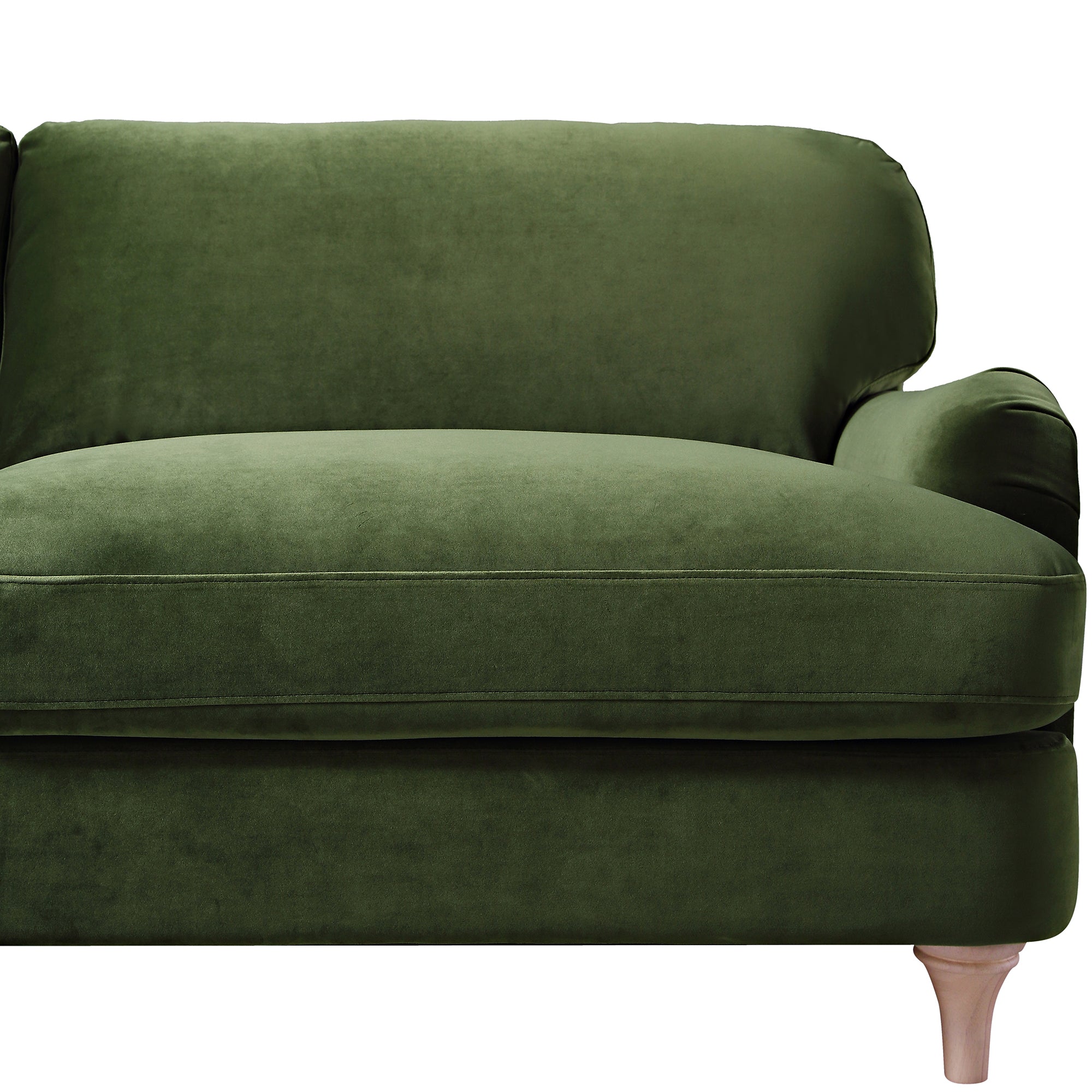 Fern Green Velvet Sofa, 3-Seater