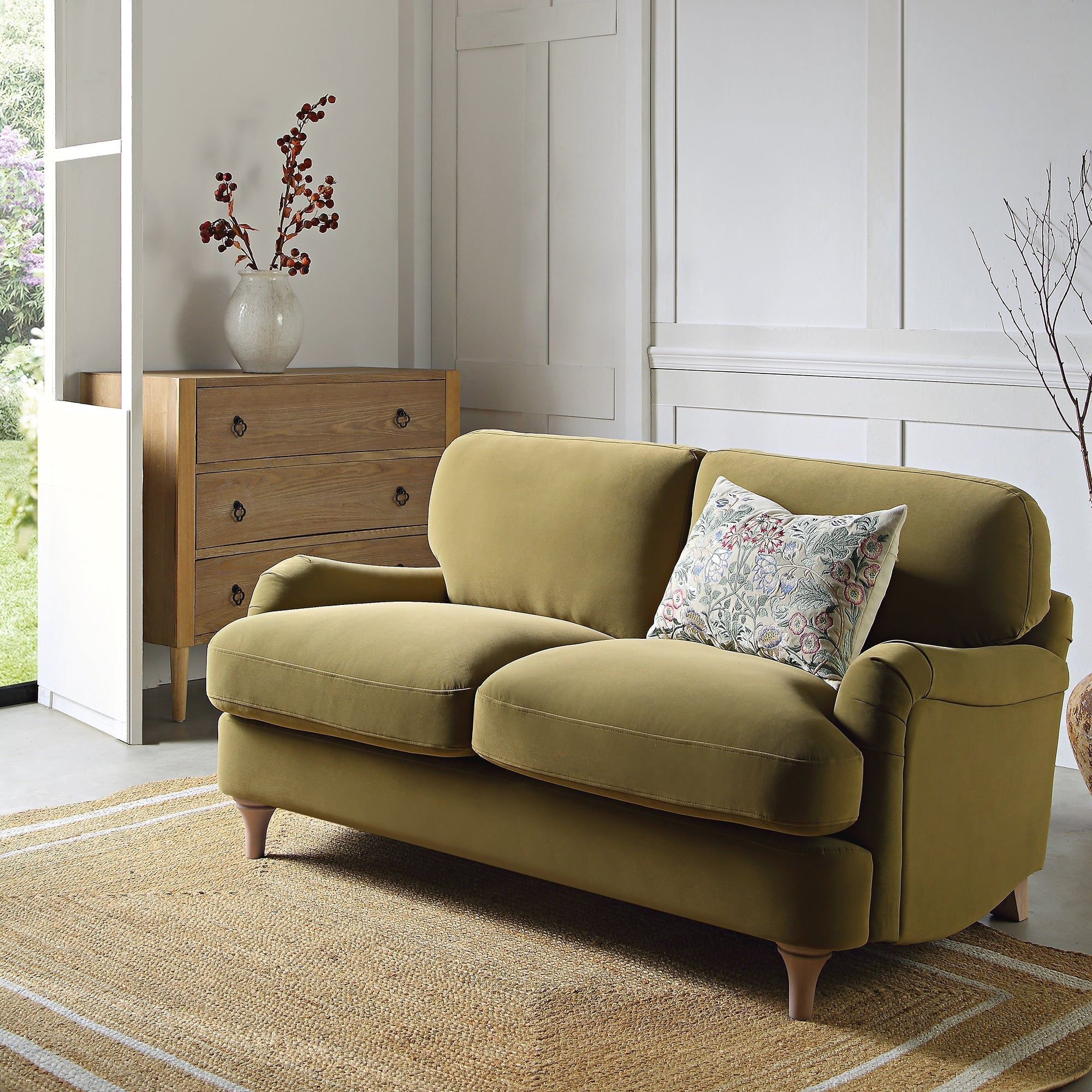 Fudge Velvet Sofa, 2-Seater