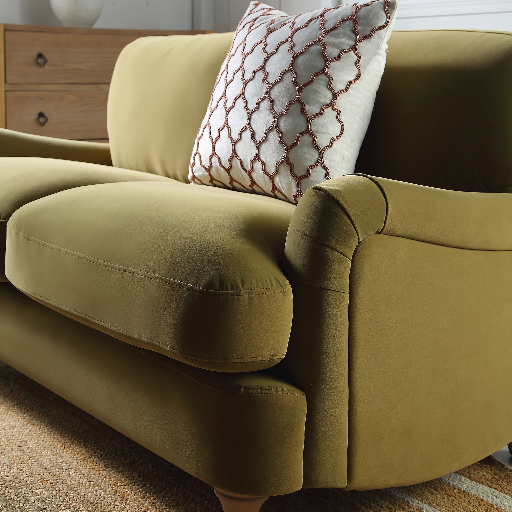 Fudge Velvet Sofa, 2-Seater