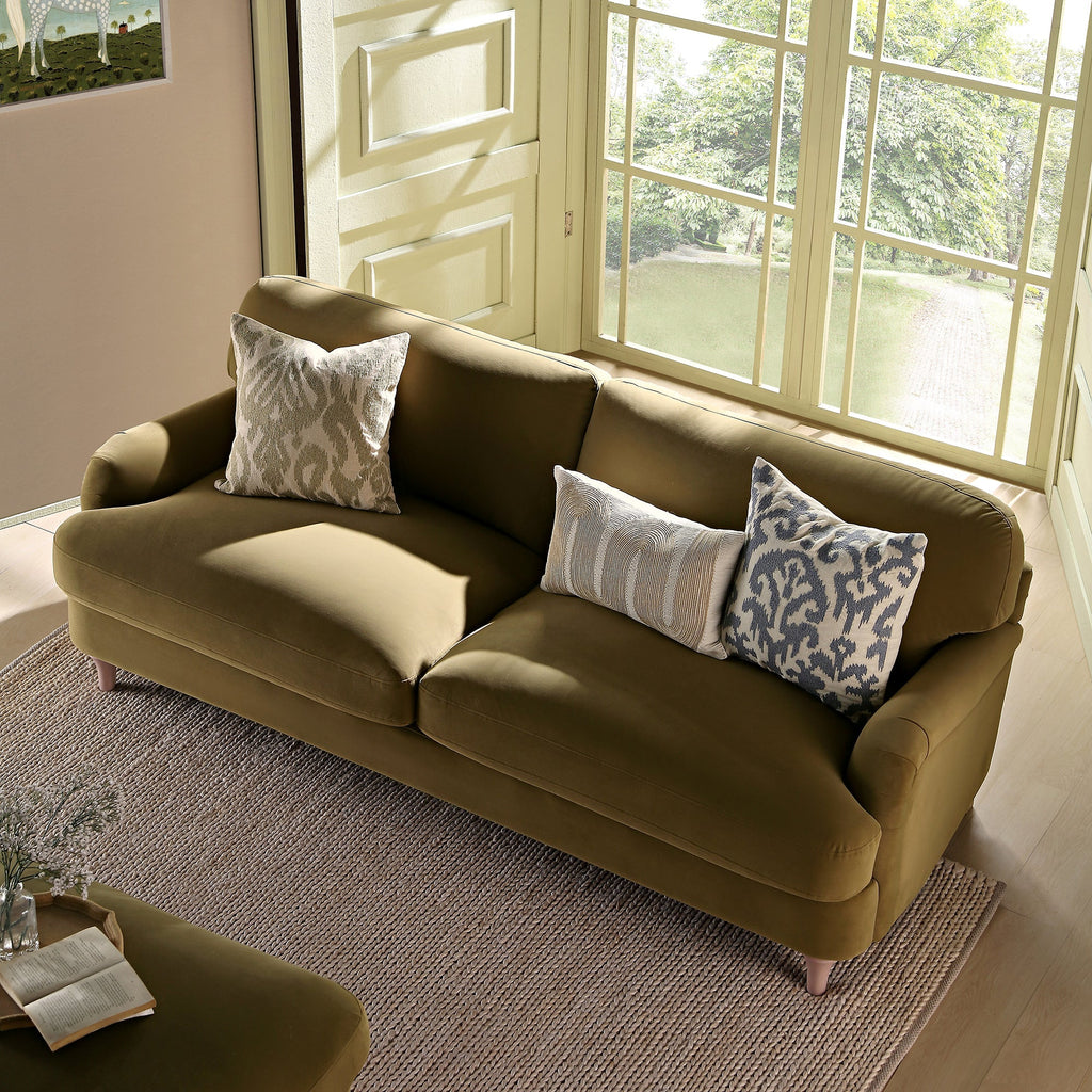 Fudge Velvet Sofa, 3-Seater