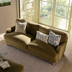 Fudge Velvet Sofa, 3-Seater