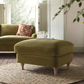 Fudge Velvet Sofa, Footstool