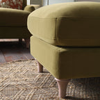 Fudge Velvet Sofa, Footstool