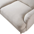 Oatmeal Fabric Sofa, 2-Seater