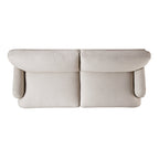 Oatmeal Fabric Sofa, 3-Seater