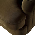 Seaweed Velvet Sofa, 1-Seater