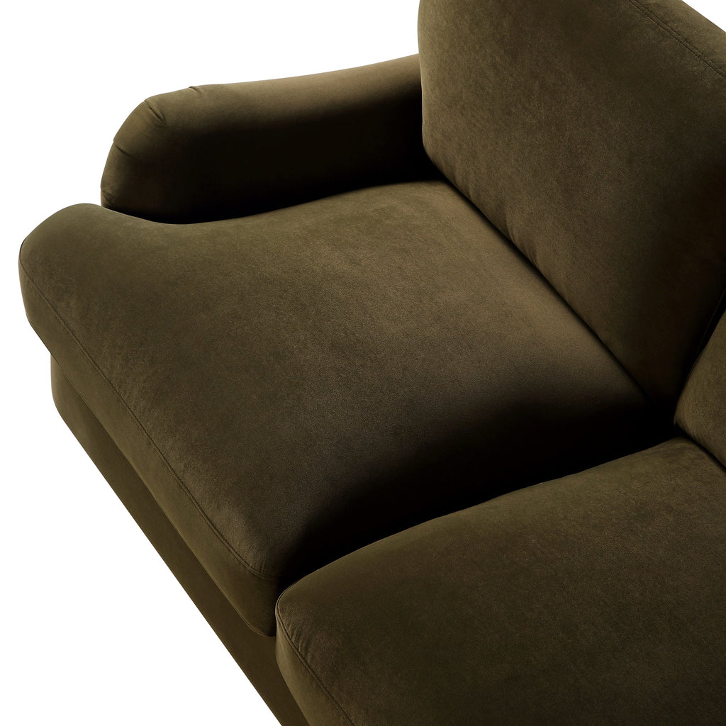 Seaweed Velvet Sofa, 2-Seater