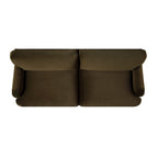 Seaweed Velvet Sofa, 3-Seater