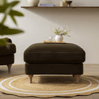 Seaweed Velvet Sofa, Footstool