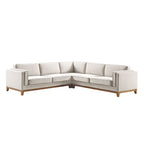 Champagne Velvet Grande Corner Sofa