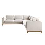 Champagne Velvet Grande Corner Sofa