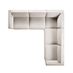 Champagne Velvet Grande Corner Sofa