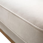 Champagne Velvet Grande Corner Sofa