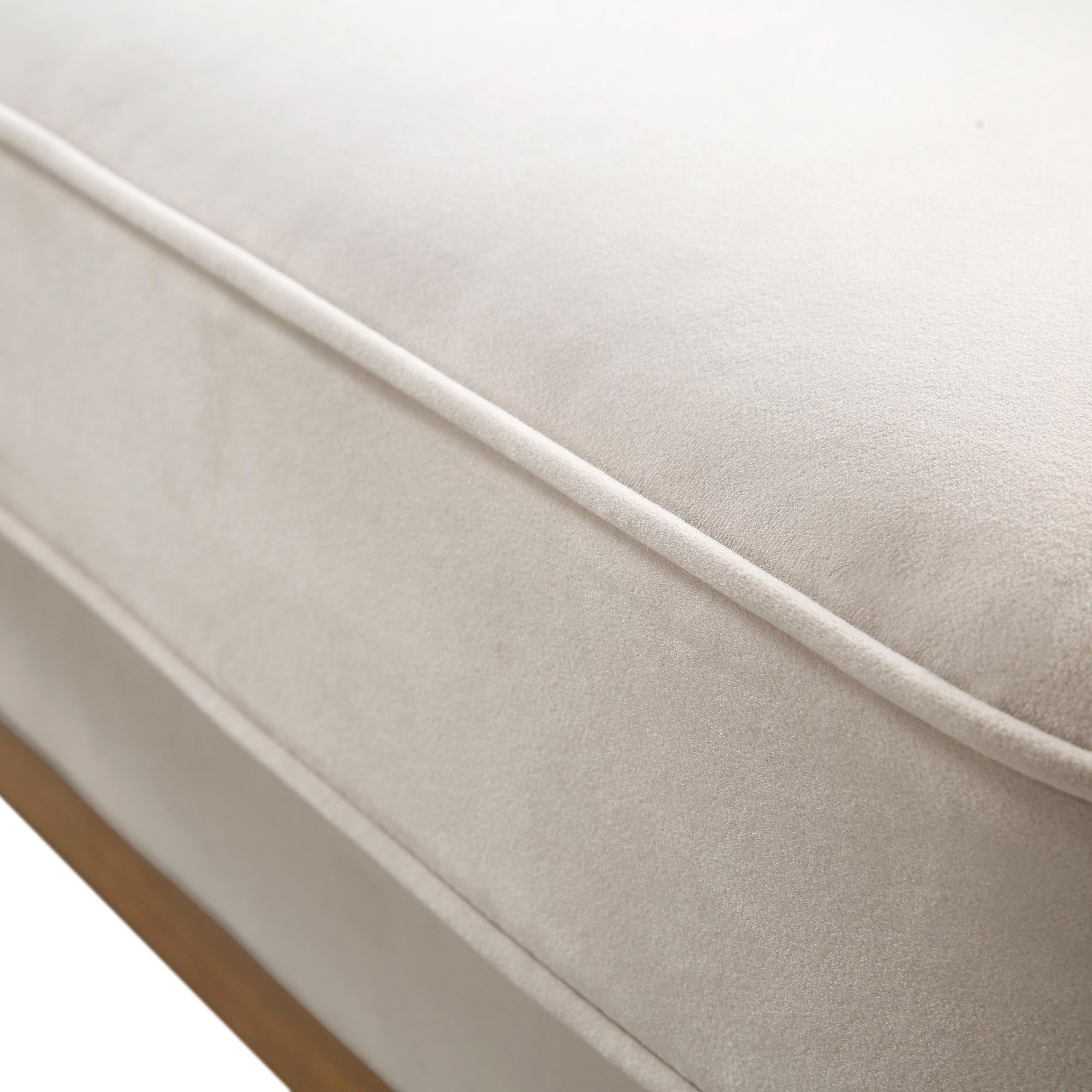 Champagne Velvet Grande Corner Sofa