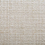 Round Storage Pouffe, Beige Linen Blend