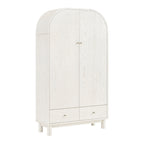 Large Storage Cabinet, Washed White Ash