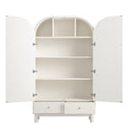Large Storage Cabinet, Washed White Ash