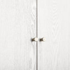 Large Storage Cabinet, Washed White Ash
