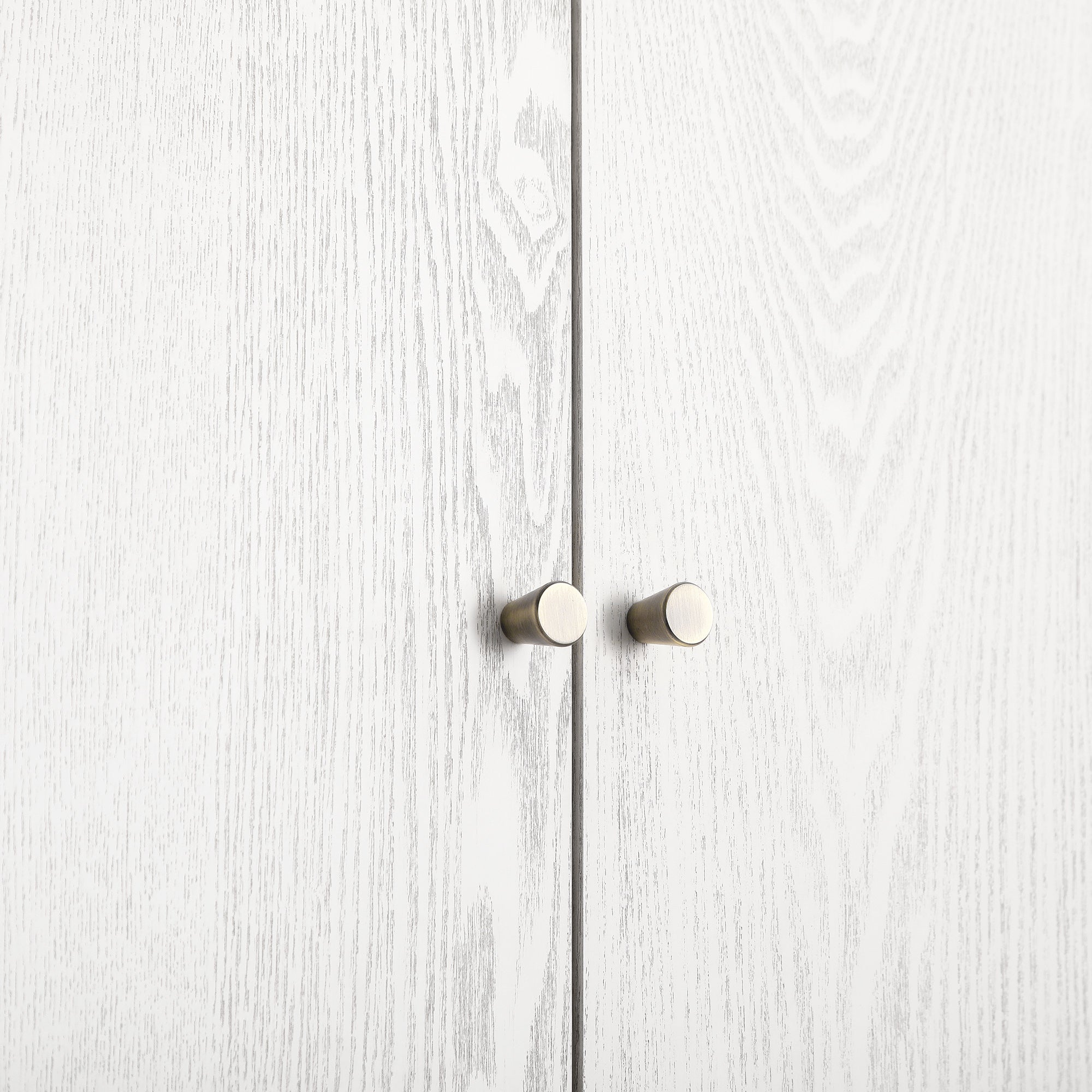 Large Storage Cabinet, Washed White Ash