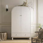 Large Storage Cabinet, Washed White Ash