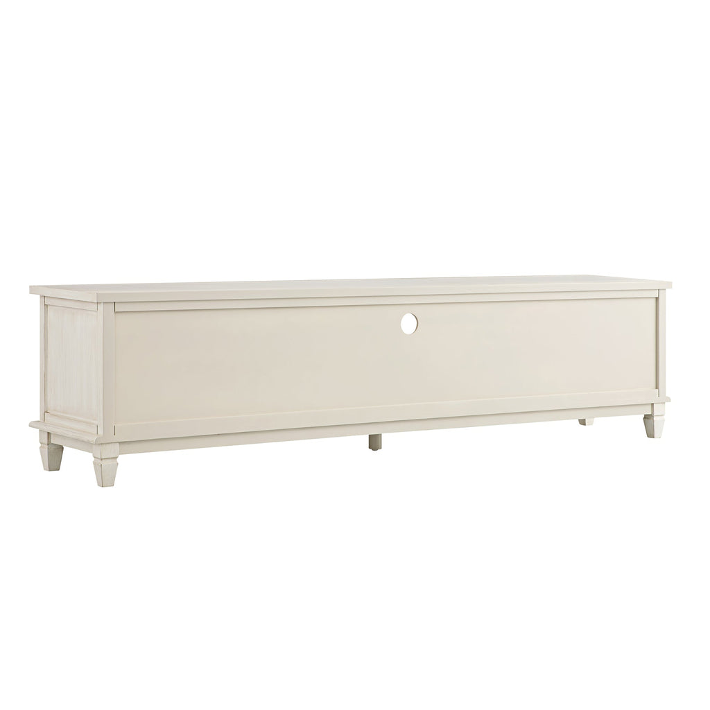 Whitewashed 79 Wide TV Stand